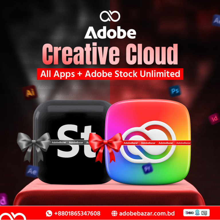 Adobe Creative Cloud All Apps with Adobe Stock Unlimited Access in BD