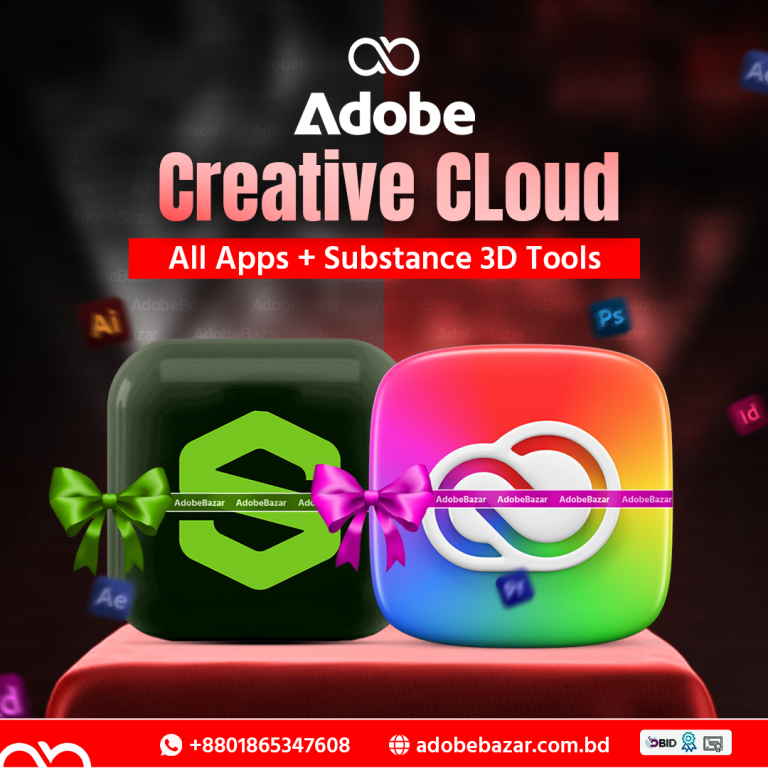 Adobe Creative Cloud All Apps with Substance 3D Yearly Price in BD