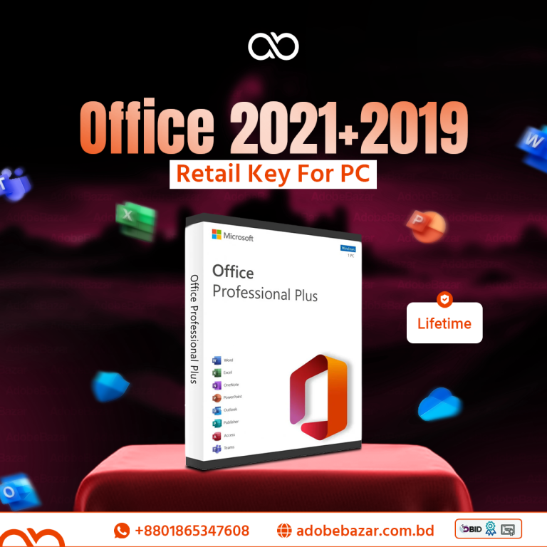 Microsoft Office Professional Plus Retail LIFETIME Key for PC