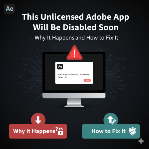 This Unlicensed Adobe App Will Be Disabled Soon” – Why It Happens and How to Fix It 2025